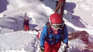 Freeride à lAiguille Pourrie au dessus de Chamonix [upl. by Tenay]