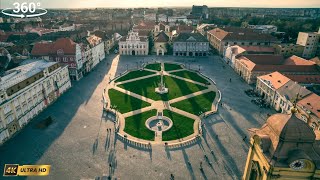 4k 360video Virtual Reality Union Square Timisoara Romania [upl. by Asor]