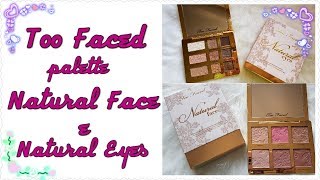 Too Faced palette Natural Face e Natural Eyes new vs old  laEliZ80 [upl. by Anastasie]