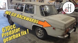 S4 E35 We fix the transmission on the 670 cc Predator powered Renault [upl. by Watanabe121]