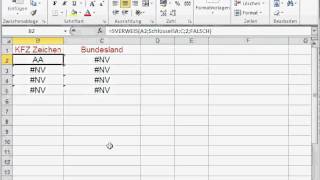 Sverweis Grundlagen 1 Microsoft Excel Openoffice [upl. by Vonny]