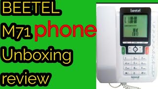 Hindi  Beetel M71 corded landline phone unboxing and review  best bsnl broadband Landline phone [upl. by Aniret]