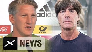 Bastian Schweinsteiger quotWar eine große Ehre unter Joachim Löw spielen zu dürfenquot  DFBTeam [upl. by Alhahs437]