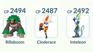 using GALAR STARTERS TEAM in POKEMON GO [upl. by Kin134]