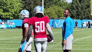 Teddy Bridgewater has his No 50 jersey at Lions practice [upl. by Ezechiel]