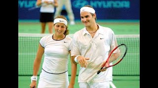 LHewitt  AMolik  RFederer  MVavrinec  Hopman Cup 2002 RR Highlights [upl. by Cortie]