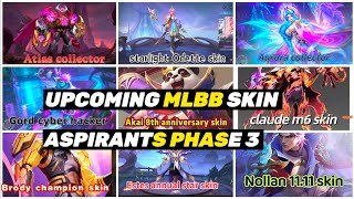 ALL UPCOMING SKIN 2024 BRODY CHAMPION SKINPHASE 3 ASPIRANTS EVENT MLBB [upl. by Nordin]