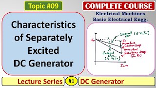 09 Characteristics of Separately Excited DC Generator [upl. by Quartet8]