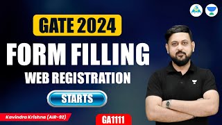 🗣️GATE 2024 Web Registration  Form Filling  IISc Bangalore  Kavindra Krishna Sir gate2024 [upl. by Sackey]