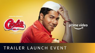 Coolie No 1  Trailer Launch Event  Amazon Prime Video [upl. by Arabela878]