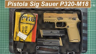 Pistola Sig Sauer P320M18 9mm Unboxing en Español [upl. by Aneleairam]