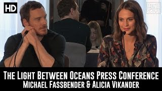 Michael Fassbender and Alicia Vikander show their admiration for each other [upl. by Ogdan154]