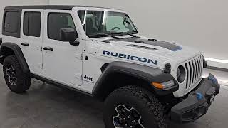 2023 JEEP WRANGLER 4 DOOR RUBICON 4XE BRIGHT WHITE 4K WALKAROUND 24J240A SOLD [upl. by Leunamesoj913]