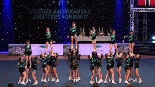 Norgesmesterskapet i Cheerleading 2017 Junior Cheer All Girl Elite  Nixies Jr All Girl Elite dag 2 [upl. by Lajib]