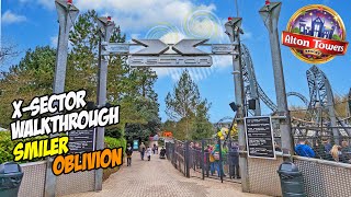 Alton Towers XSector The Ultimate Walkthrough Guide March 2023 4K [upl. by Yendor375]