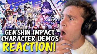 FIRST REACTION to All GENSHIN IMPACT Character Demos  Part 2 [upl. by Anit214]