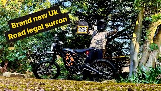 Uk road legal surron first ride [upl. by Ahseek]