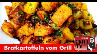 Die besten Bratkartoffeln vom Grill Rummel Grill TV Untertitel Deu  Eng rummelgrilltv [upl. by Manara]