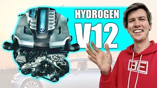 BMWs Hydrogen V12 Engine Is A Hilarious Engineering Stunt [upl. by Stilwell]