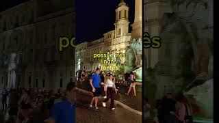 Piazza Navona com suas 3 fontes belíssimas Visita obrigatória romapiazanavona amigos [upl. by Pauly77]