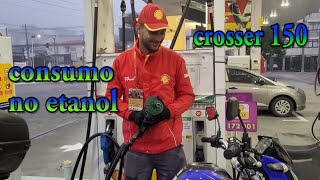 média de consumo da crosser no álcooletanol [upl. by Hanima137]