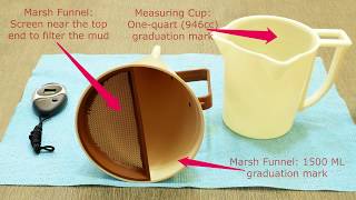 Marsh Funnel Viscosity Test [upl. by Anaderol329]