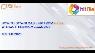 Download file from hitfilesnet hitfilesorg without premium account 2023  FREE in description [upl. by Aitnas]