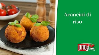 Arancini di riso  italienische Reisbällchen l ORO di Parma [upl. by Hairem]