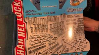 Sams Club Channel Lock 200 Piece Mechanics Tool Set 8998 Model 39151 [upl. by Ruthe]