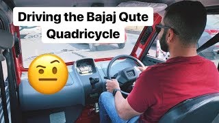 2019 Bajaj Qute Quadricycle Drive Review Hindi  English [upl. by Notneb]