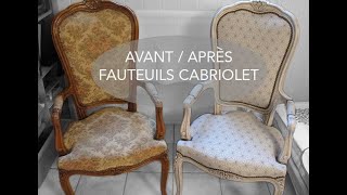 AVANT  APRÈS Fauteuils Cabriolet [upl. by Buffum]