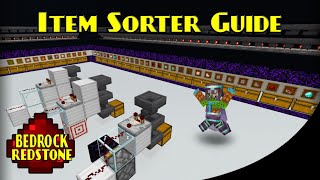 Item Sorter Guide Stackable amp NonStackable  Minecraft Bedrock Redstone Tutorial  MCPE XBOX PS [upl. by Eaned]