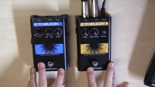 TC Helicon VoiceTone Pedals C1 amp T1 Review [upl. by Cristionna]