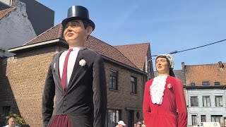 📌 LeuzeEnHainaut Belgique Cortège Folklorique Bon Air 2024 [upl. by Loyce]