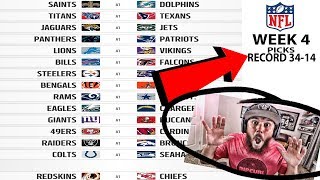 2017 NFL WEEK 4 PICKS CAN WE GET EVERY NFL PICK RIGHT [upl. by Ramor]