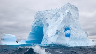 Massive Iceberg Calving Caught On Camera 1 [upl. by Anitneuq508]