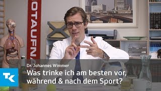 Was trinke ich am besten vor während und nach dem Sport  Dr Johannes Wimmer [upl. by Bab767]