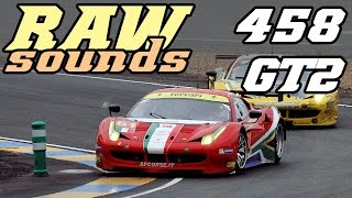 RAW sounds  Ferrari 458 GT2 24h of Le Mans [upl. by Castora]