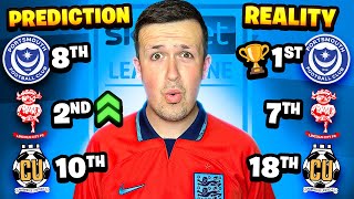 REACTING TO MY 2324 LEAGUE ONE PREDICTIONS [upl. by Schulze200]