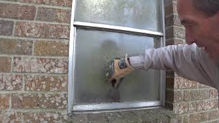 Removing an Aluminum Window in a Brick Home [upl. by Ayadahs]