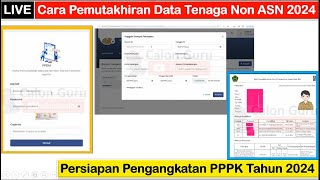 Cara Pemutakhiran Data Tenaga Non ASN di Portal Pemutakhiran Data Mandiri Non ASN Kementerian Agama [upl. by Cirle]