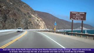 Pacific Coast Highway PCH Driving Into Malibu along Southbound California State Route 1 [upl. by Ennirac]