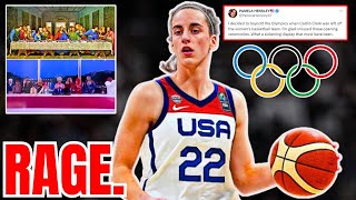 Olympic BOYCOTT RAGES after Caitlin Clark Team USA SNUB Last Supper Opening Ceremony DEBACLE [upl. by Nil]