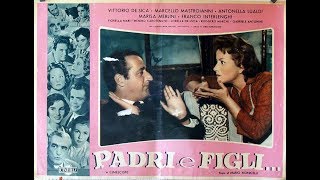 Padri e figli Fathers and Sons  1957  Marcello Mastroianni amp Vittorio De Sica [upl. by Yuille]