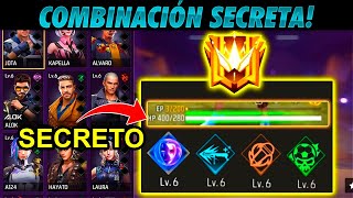 🔴 15 MEJORES COMBINACIONES de HABILIDADES en FREE FIRE 🔥  SUBE a HEROICO y MAESTRO [upl. by Hun669]