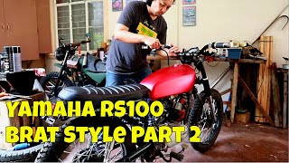 Yamaha RS 100 Brat Style Part 2 [upl. by Newkirk994]