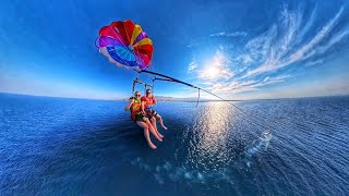 Kos Greece  Parasailing in paradise 🪂 Dolphin Spotting [upl. by Reo442]