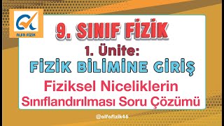 9Sınıf  Fiziksel Niceliklerin Sınıflandırılması Soru Çözümü [upl. by Llenehs]