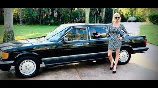 UNBELIEVABLE W126 A 1991 MercedesBenz 420SEL Review wMaryAnn For Sale by AutoHausNaplescom [upl. by Dnalevelc]