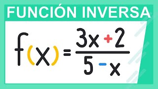 Función inversa  Algebraica y Racional [upl. by Htyderem]